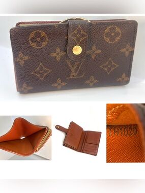Louis Vuitton Monogram French Kiss Lock wallet very good condition TH1020